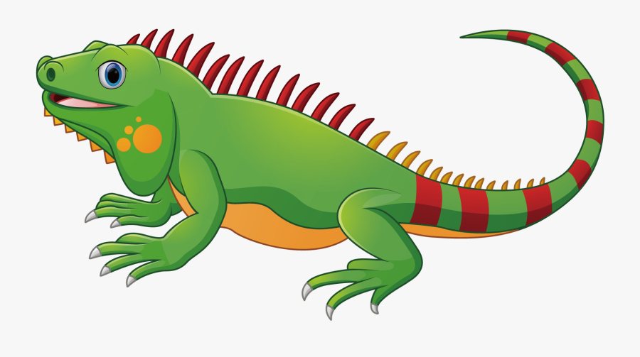 Clip Art Lizard Chameleons Green Reptile - Iguana Png, Transparent Clipart