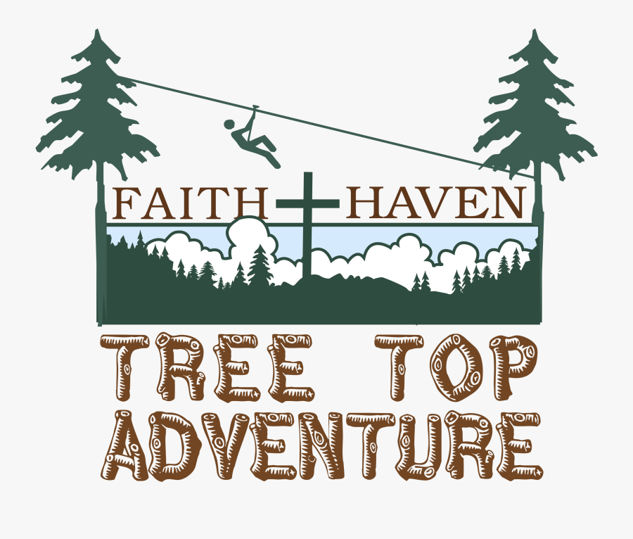 Faith Haven Tree Top Adventure Logo, Transparent Clipart