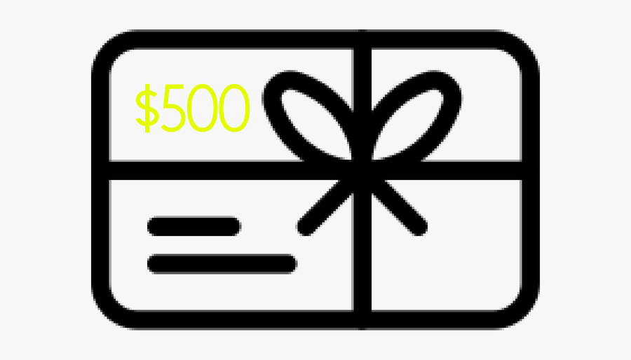 $500 - Gift Card, Transparent Clipart