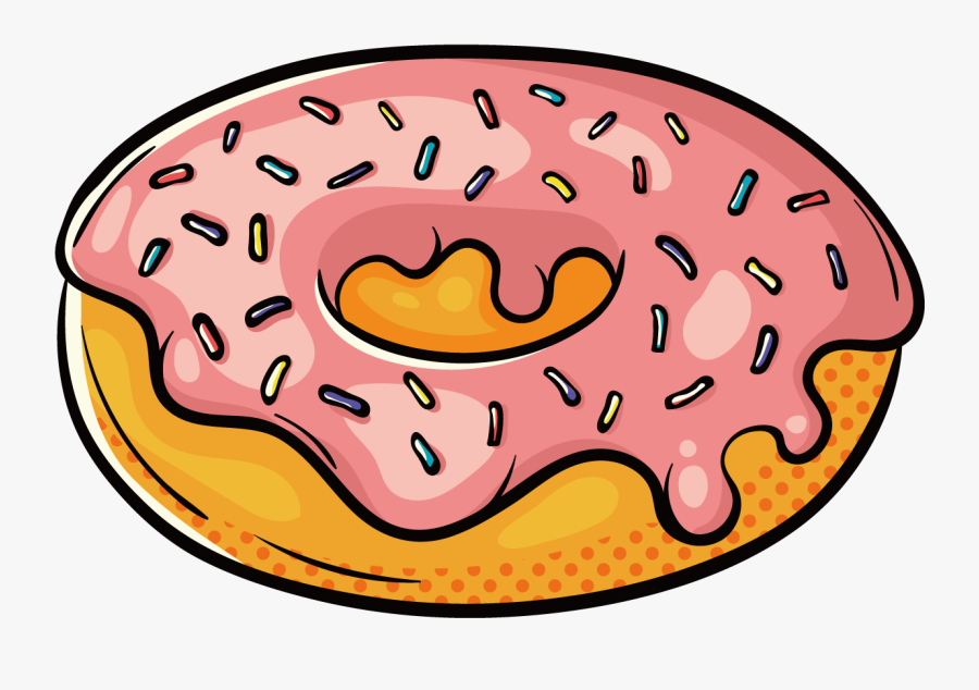 Coffee And Doughnuts Fast - Donut Pop Art, Transparent Clipart