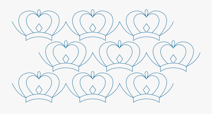Transparent Heart Pattern Clipart - Motif, Transparent Clipart
