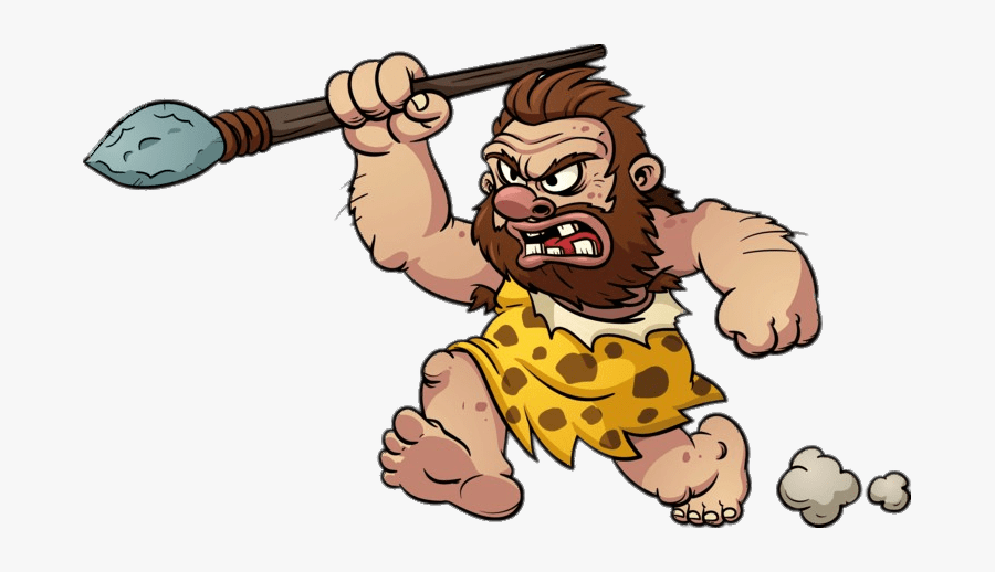 Hunting Caveman - Angry Caveman, Transparent Clipart