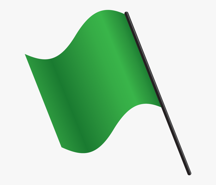 Green Race Flag Transparent, Transparent Clipart