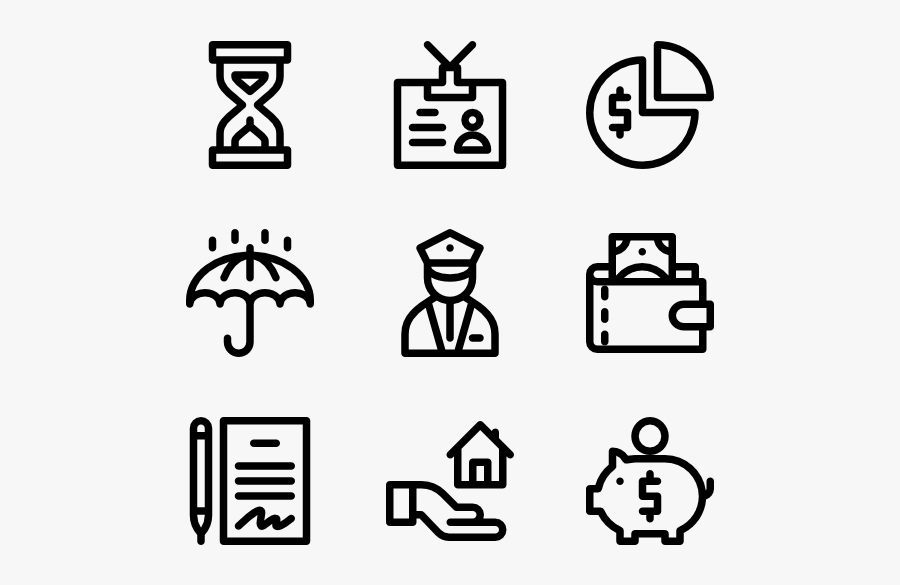 Banking - Web Design Line Icon, Transparent Clipart