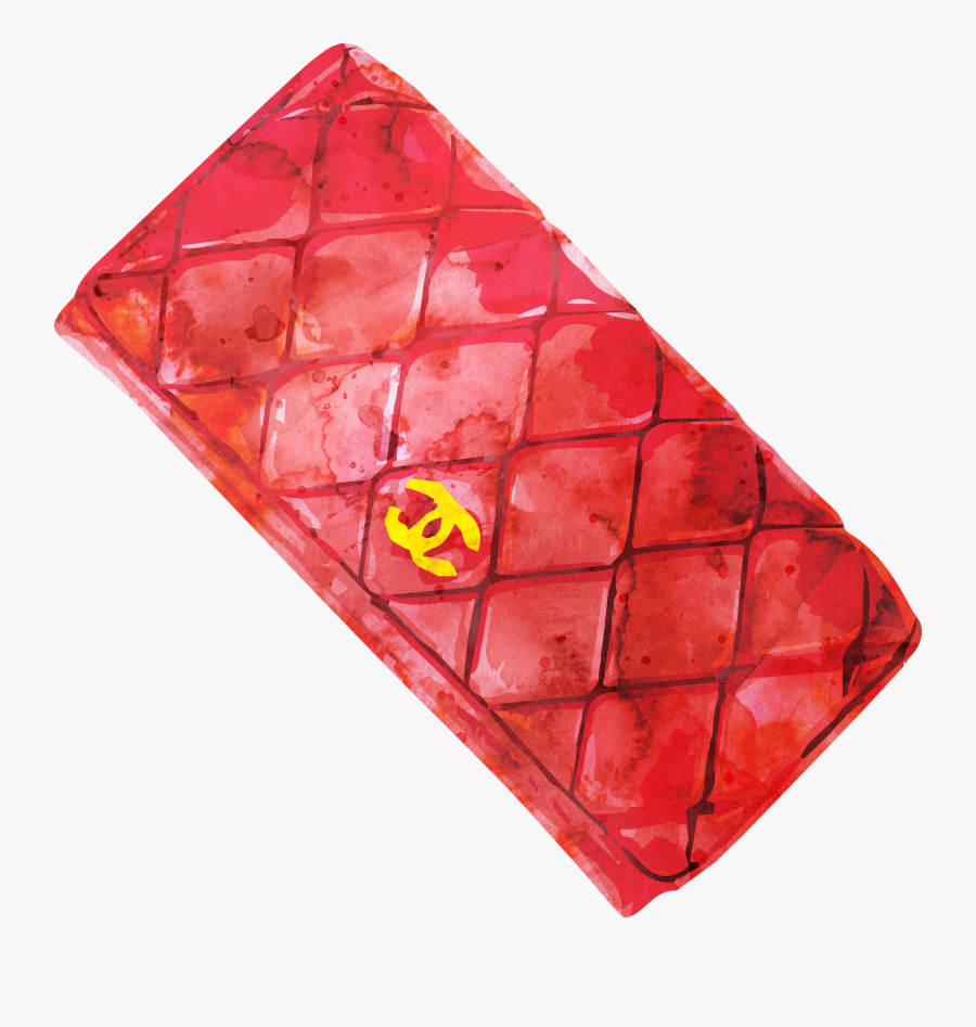 Wallet Painted Watercolor Bag Painting Chanel Clipart, Transparent Clipart