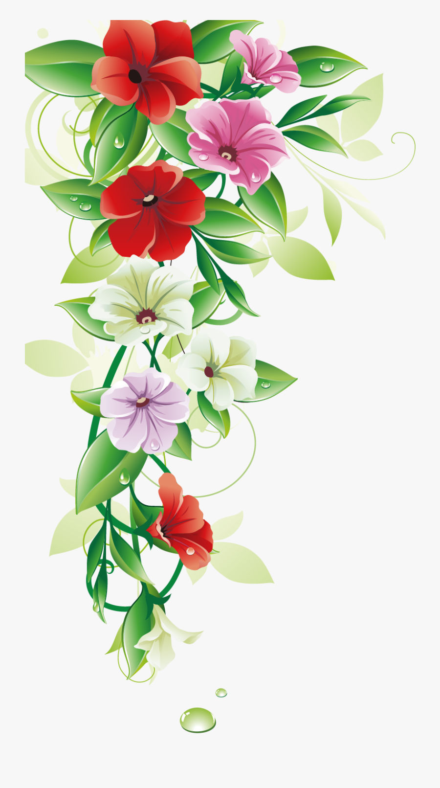 #mq #flowers #flower #garden - Flower Border, Transparent Clipart