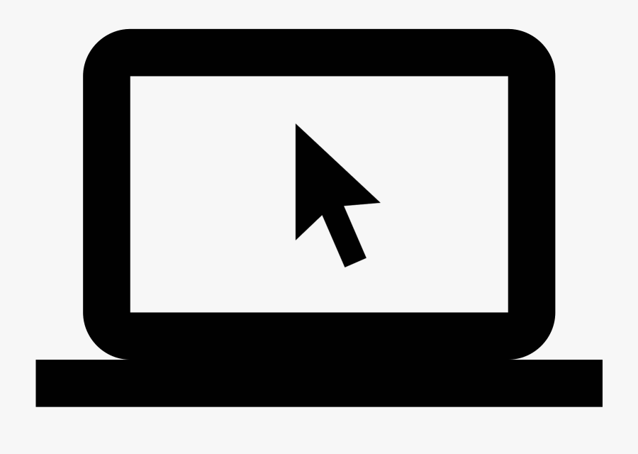 Mouse Pointer Icon - Computer With Mouse Icon Png, Transparent Clipart