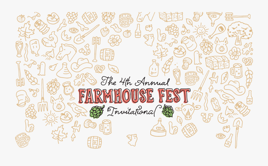 The 4th Annual Farmhouse Fest Invitational - Festival Food Graphics Bg, Transparent Clipart