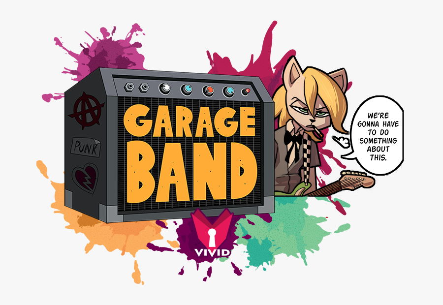 Garage Band - Cartoon, Transparent Clipart