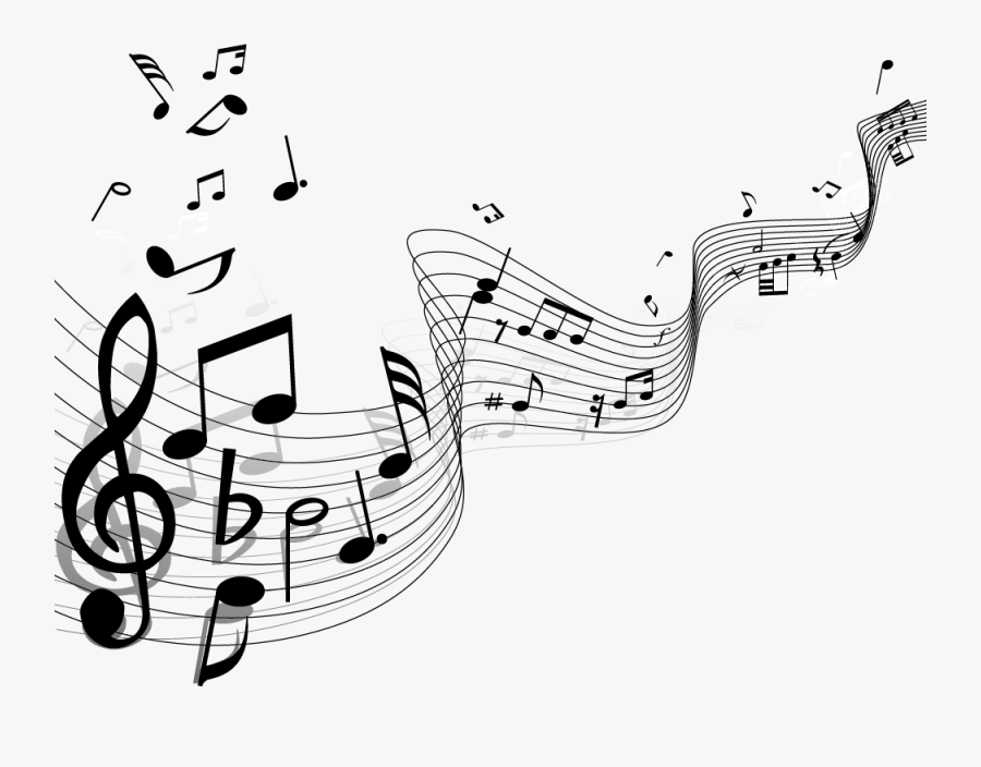 Musical Note Staff Clip Art - Transparent Background Music Notes , Free ...