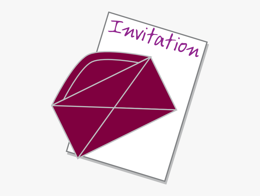 Clip Art Of Invitation Card, Transparent Clipart