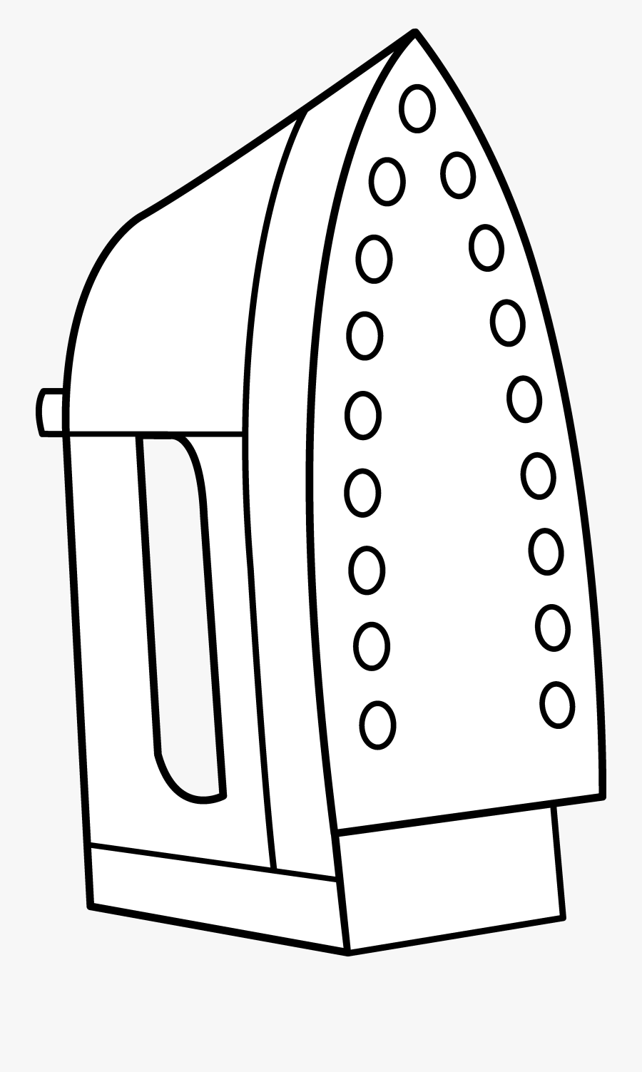 Iron Clipart - Outline Drawing Of Iron, Transparent Clipart