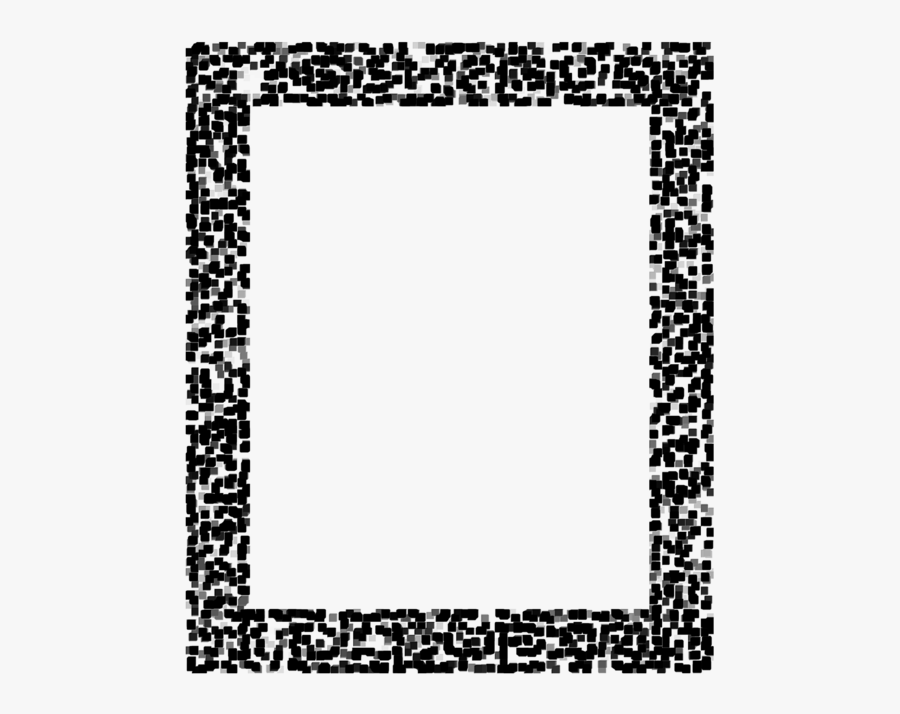 Clip Art Black And White Invitation - Black Polka Dot Page Border Clipart, Transparent Clipart