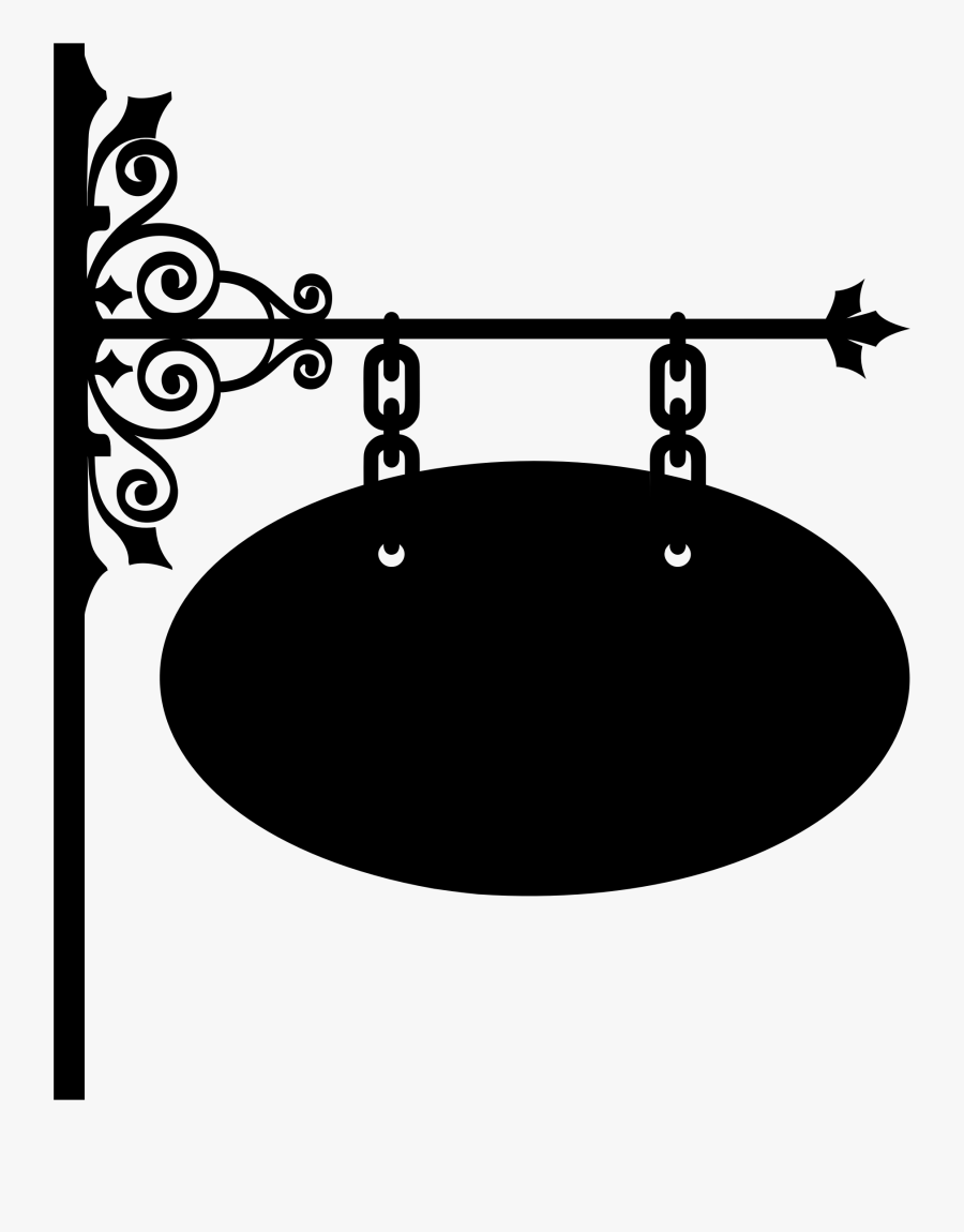 Photography - Wrought Iron Sign Clipart, Transparent Clipart