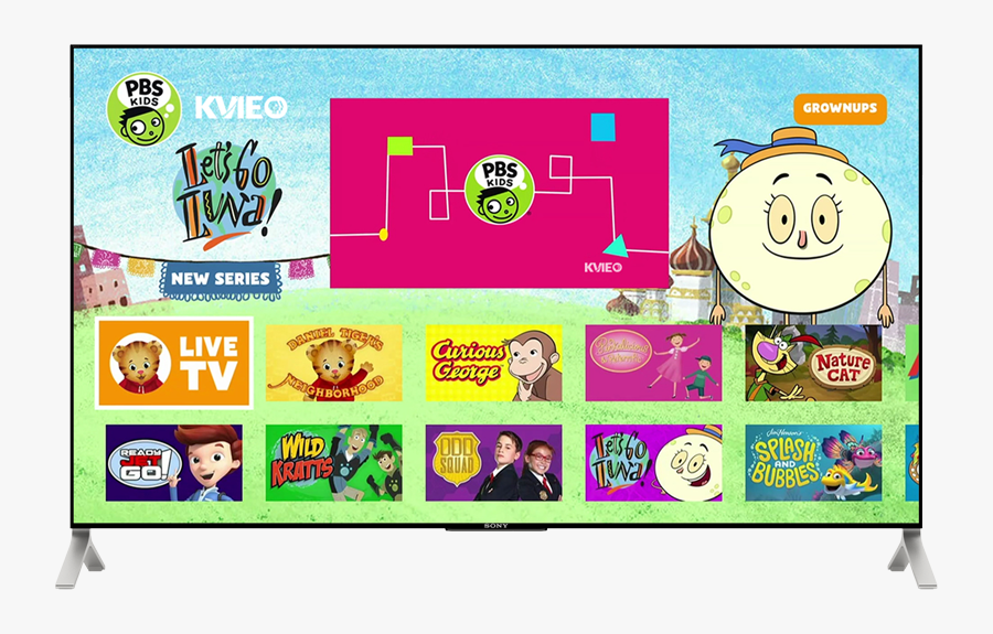 Pbs Kids App On Tv With Apple Tv - Pbs Kids, Transparent Clipart