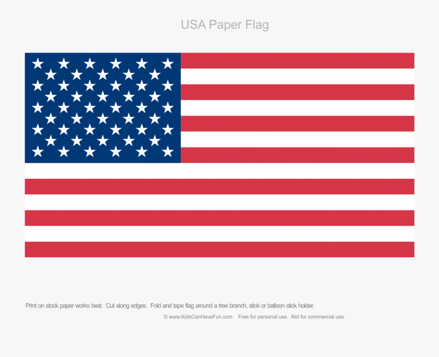 Paper American Flag Writing Paper - Us And Uk Flag, Transparent Clipart