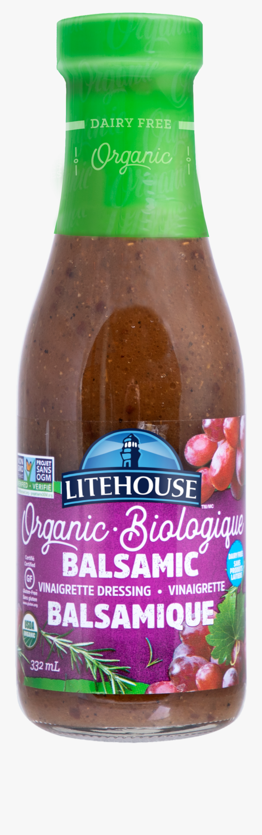 Organic Balsamic Vinaigrette Dressing Canada - Glass Bottle, Transparent Clipart