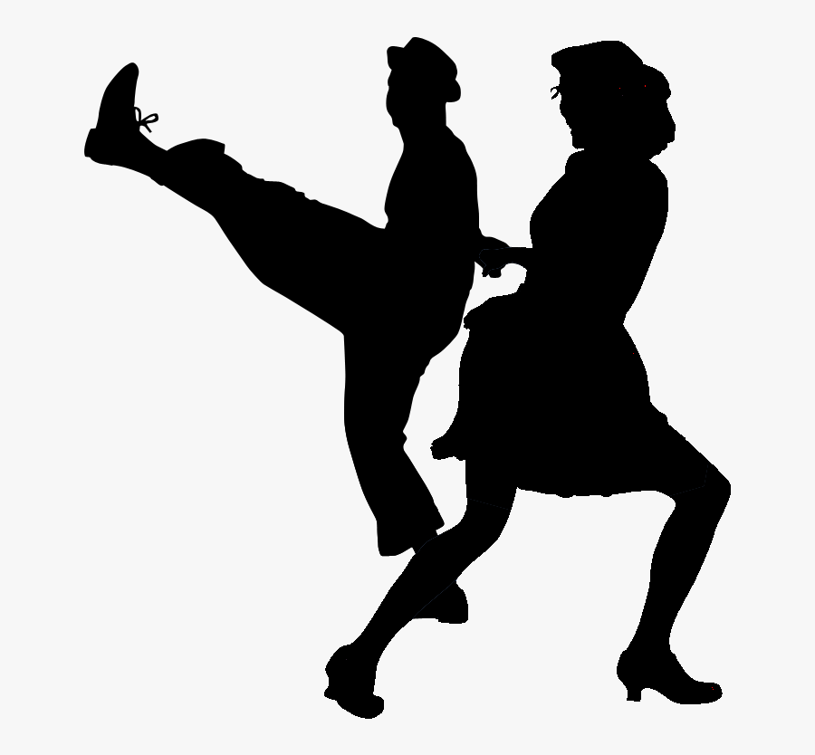 Swing Dance Styles - Swing Dancing Silhouette Png, Transparent Clipart