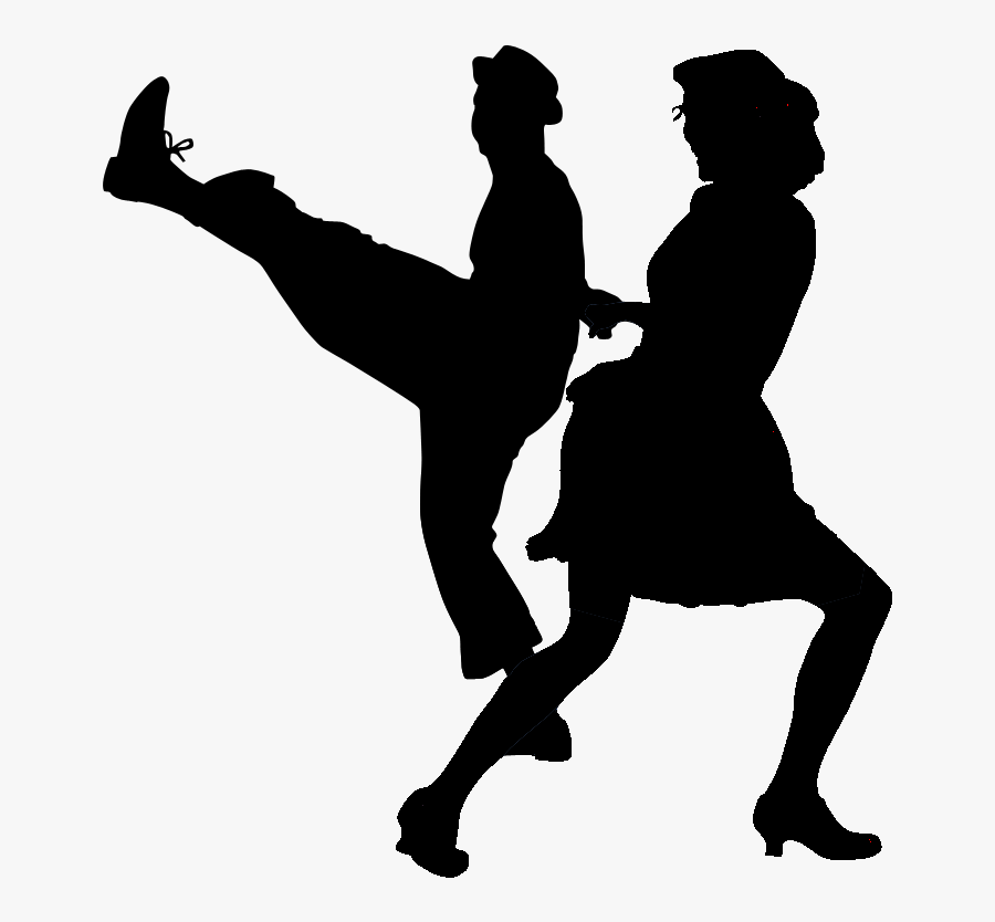 Swing Dance Styles - Swing Dancing Silhouette Png , Free Transparent Clipar...