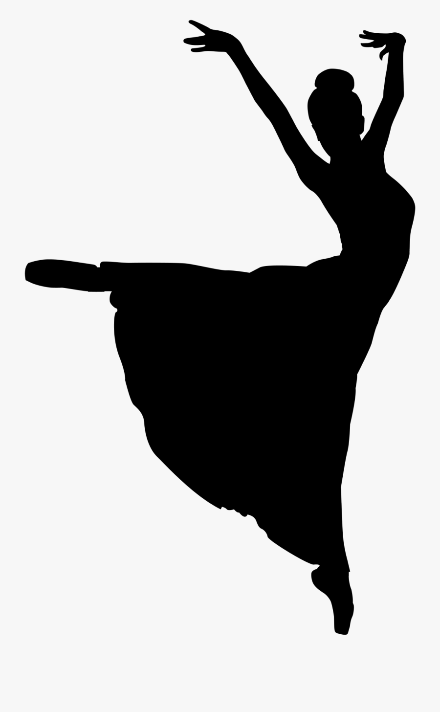 Silhueta Dançarina Png, Transparent Clipart