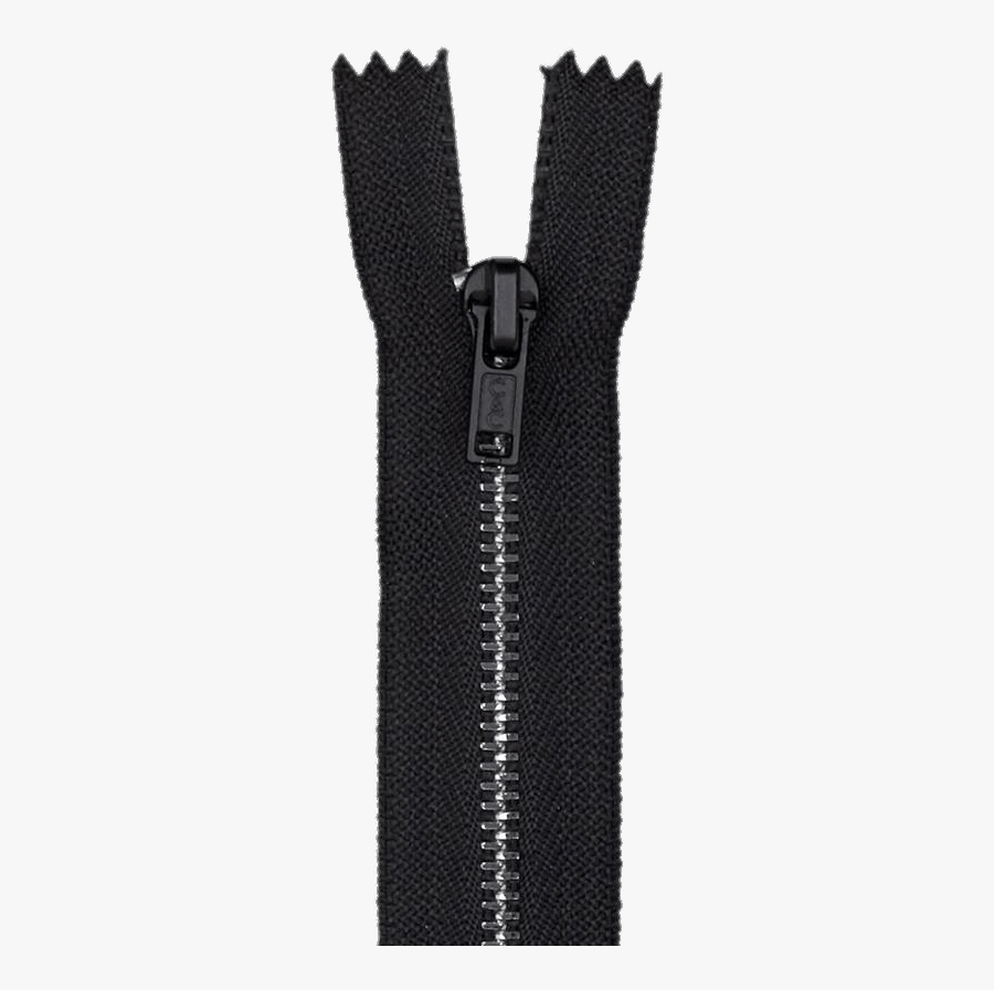 Black Closed Zipper - Zipper Black, Transparent Clipart
