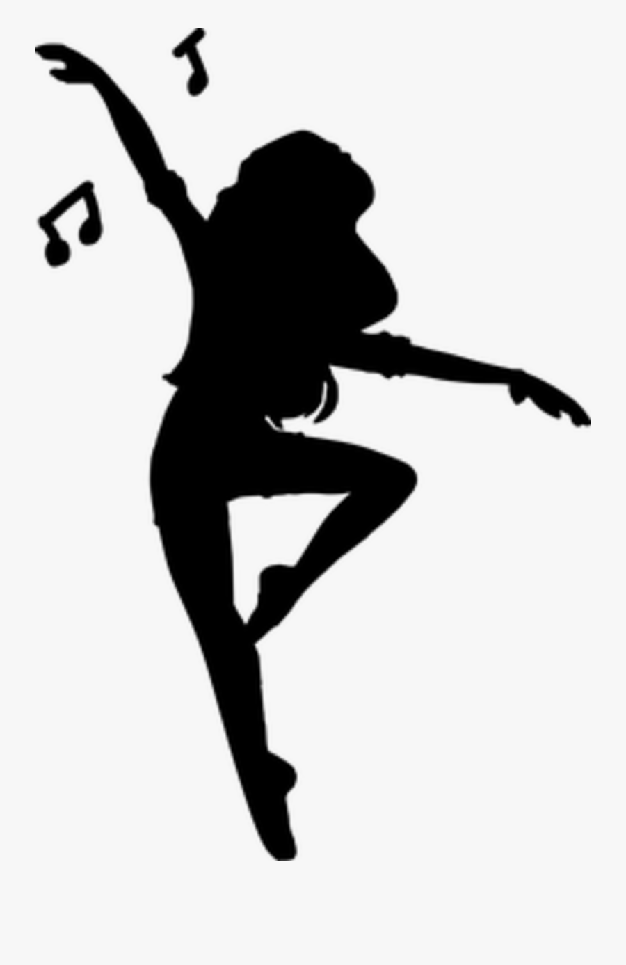 Hip-hop Dance Silhouette Breakdancing Dance Party - Hip Hop Female Dancer Silhouette, Transparent Clipart