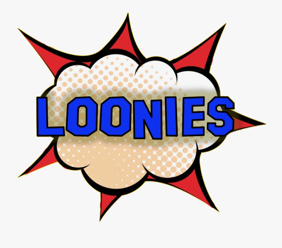 Loonie Toys Logo - Comic Book Blank Background, Transparent Clipart