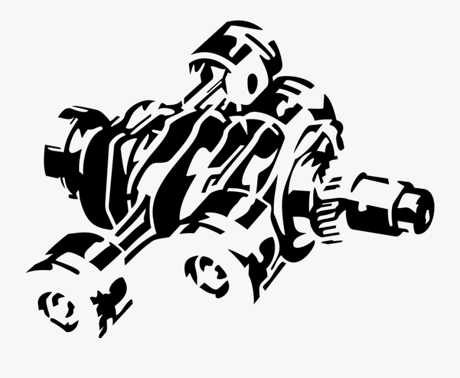 Engine, The Pistons, Boxer, Transparent, Black - Boxer Motor Png, Transparent Clipart