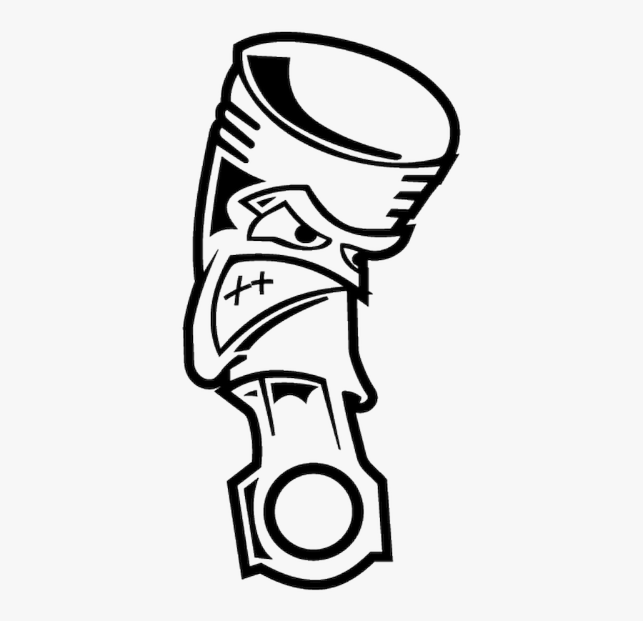 Angry Piston Vector, Transparent Clipart