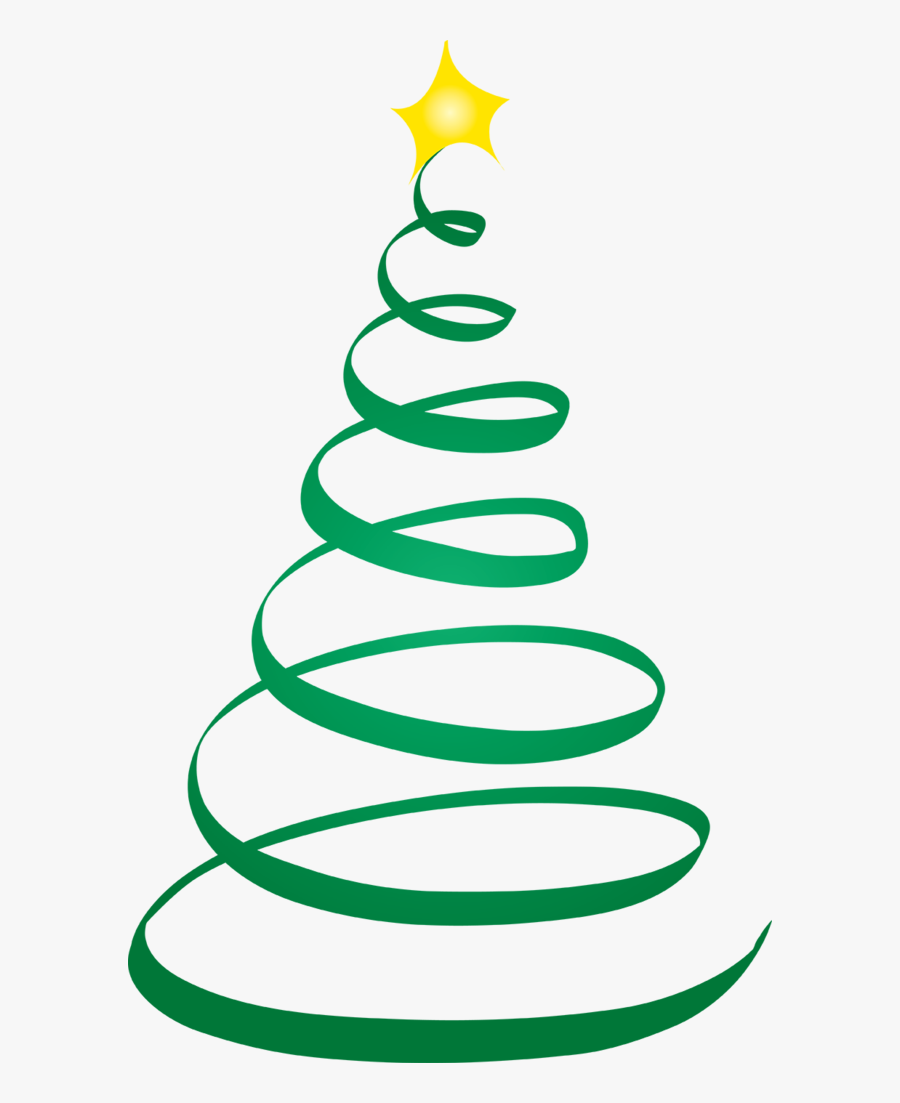 Transparent Green Swirl Png - Green Swirl Christmas Tree, Transparent Clipart