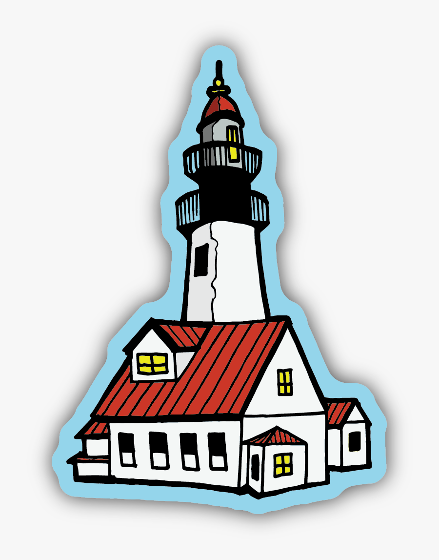 Lighthouse Sticker, Transparent Clipart