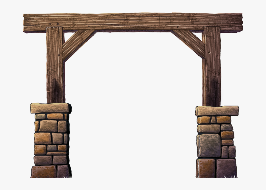 Wooden Gate Png Download - Gate Clip Art, Transparent Clipart