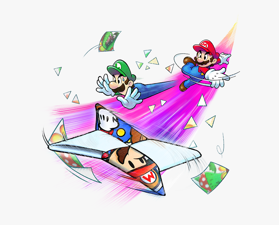 Our Trio Of Heroes - Mario Y Luigi Paper Jam Bros, Transparent Clipart