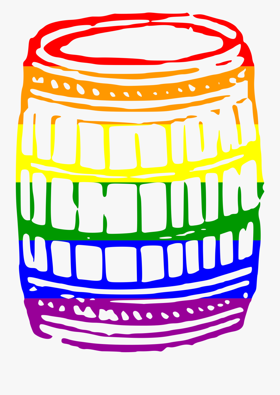 Rainbow Firkin - Barrel, Transparent Clipart