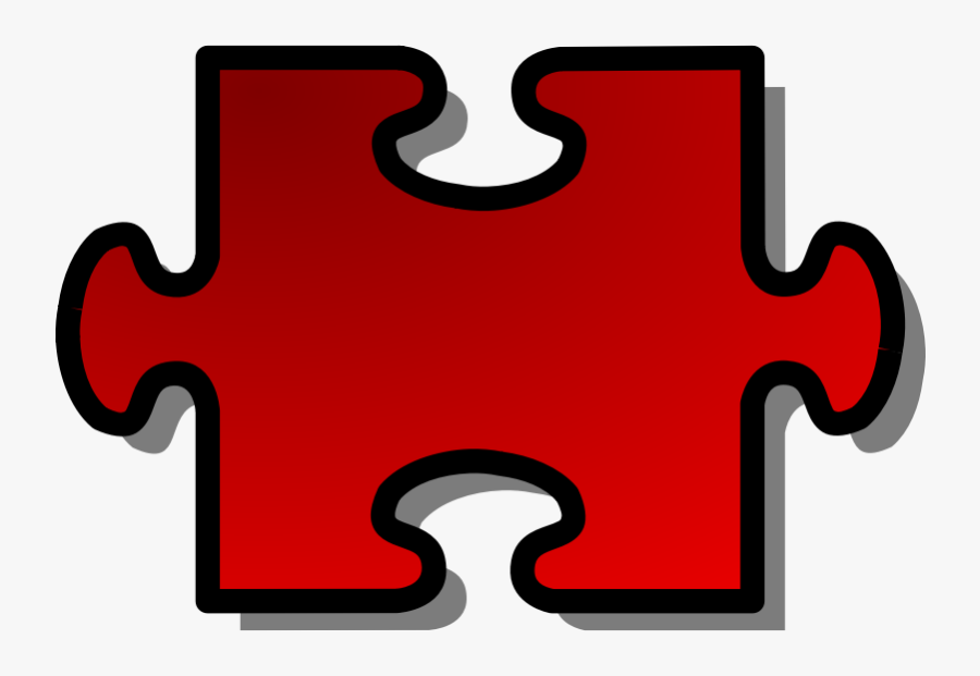 Red Jigsaw Piece - Puzzle Piece And Transparent, Transparent Clipart