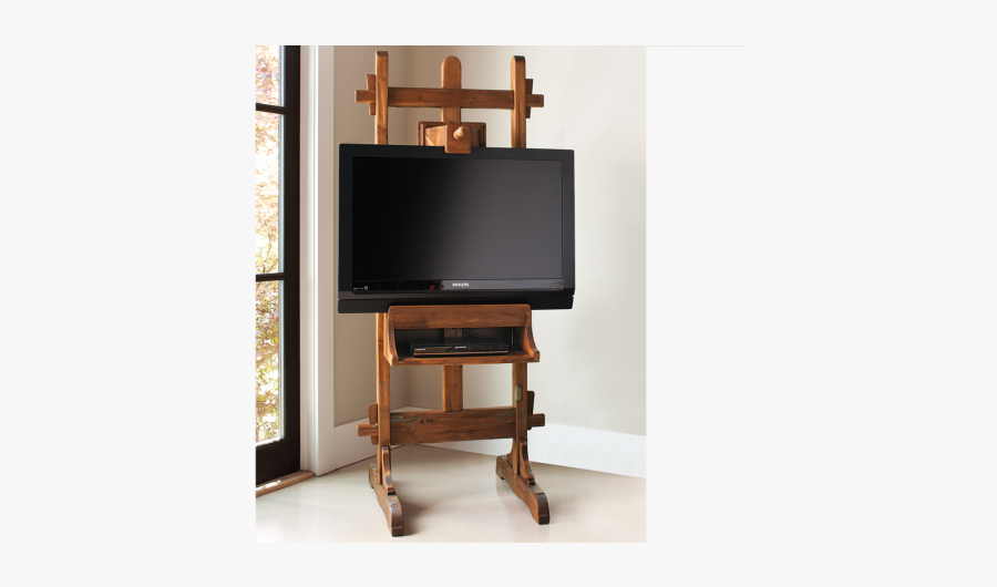 Clip Art Antique Rustic Furniture Bedroom - Tv Easel 55 Inch, Transparent Clipart