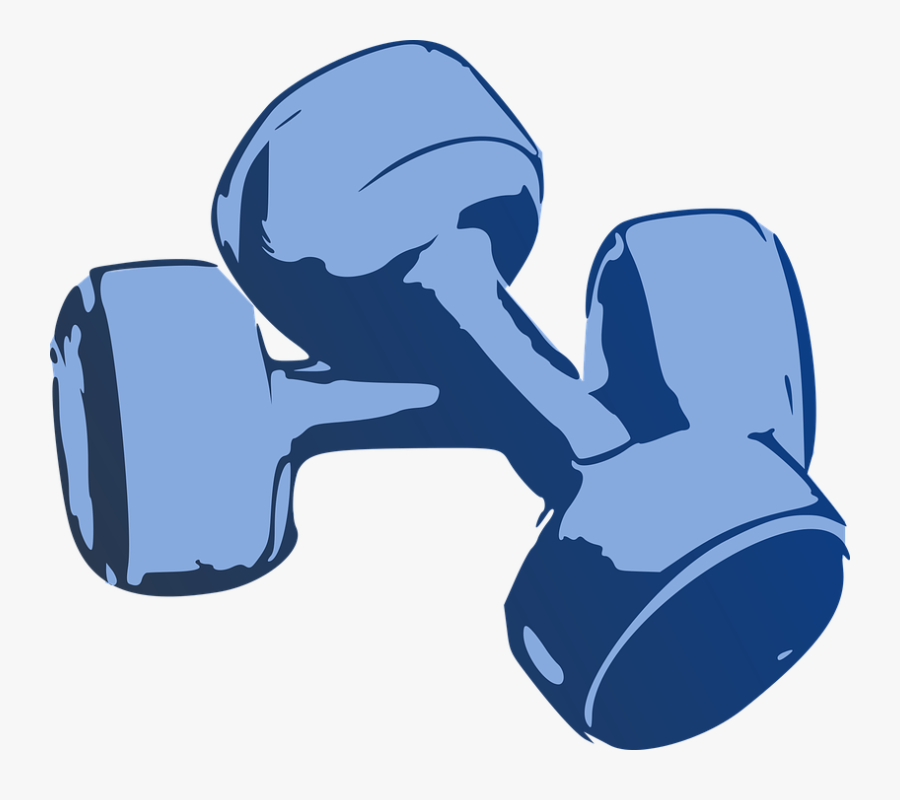 Dumbbell, Fitness, Hantelki, Gym, Training, Health - Dumbbell, Transparent Clipart