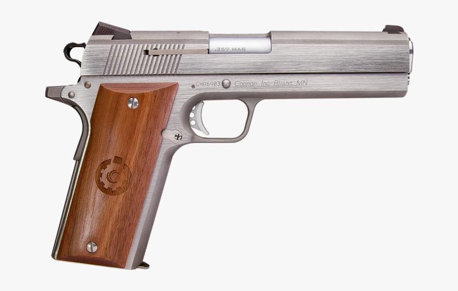 Drawn Pistol 357 Revolver - Firearm, Transparent Clipart