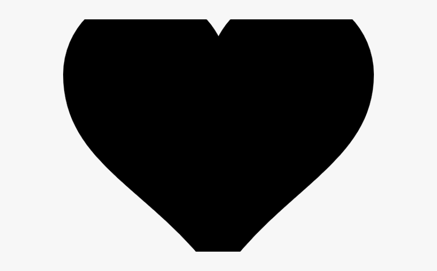 Black Heart Clipart - Picto Coeur Png, Transparent Clipart