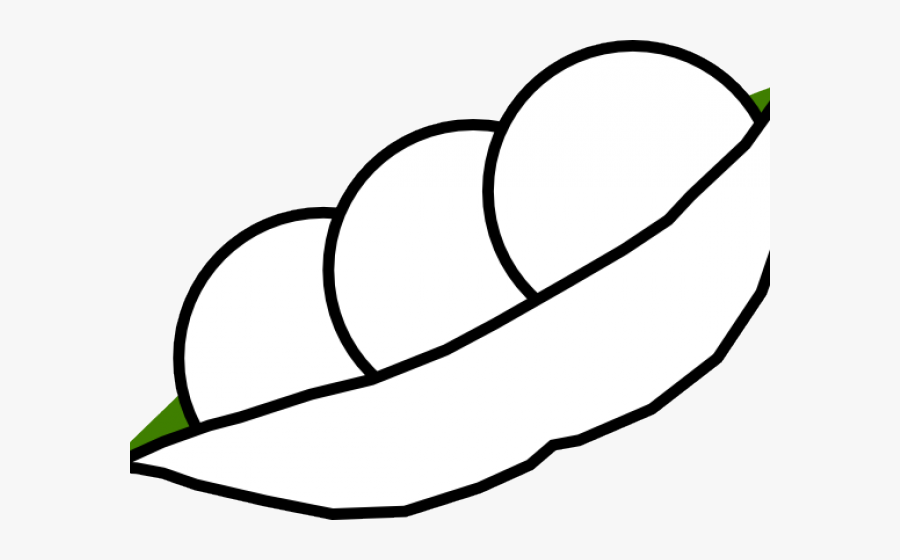 Pea Clipart Pod Love - Pea Black And White, Transparent Clipart