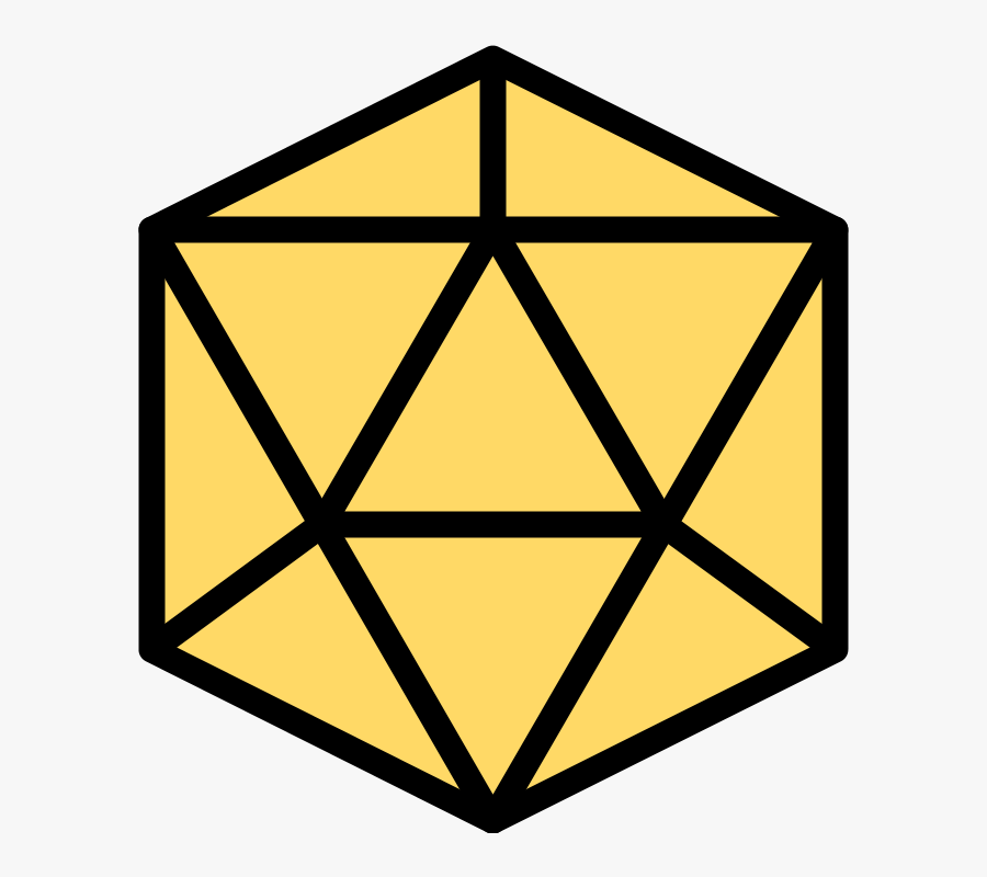 Sacred Geometry Icosahedron, Transparent Clipart