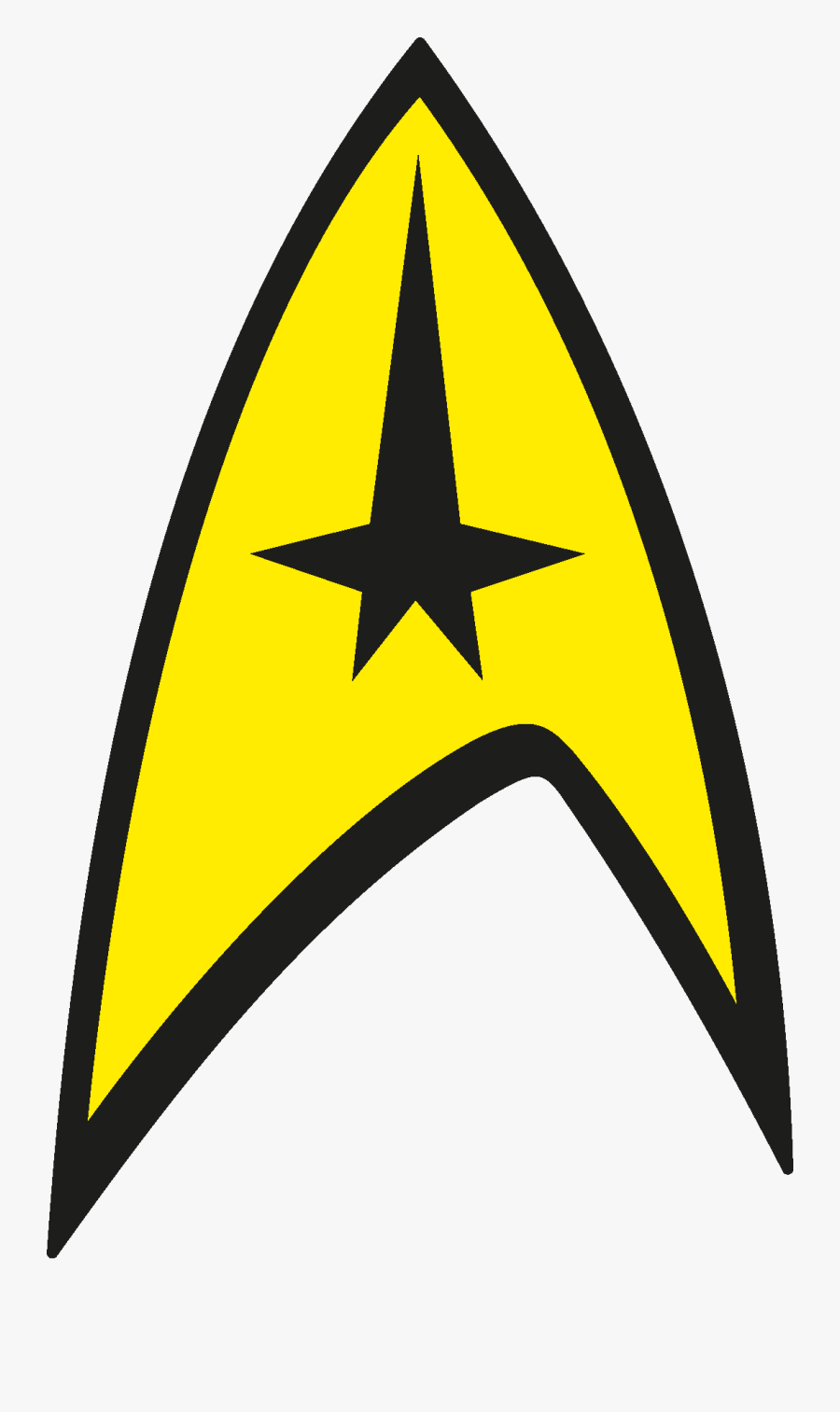 Star Trek Logo Png - Star Trek Tos Command Badge, Transparent Clipart