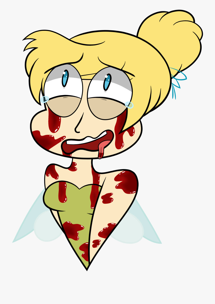 Bloody Tinkerbell - Cartoon, Transparent Clipart