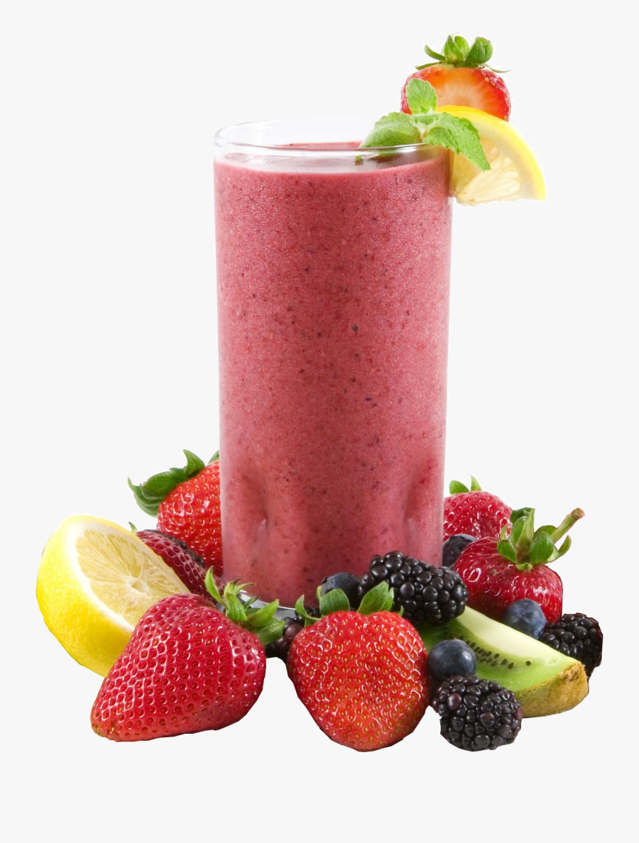 Juice Clipart Berry Smoothie - Hot Day I Like To Eat, Transparent Clipart