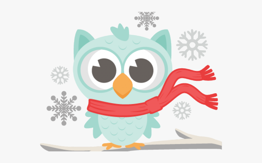 Cute Winter Owl Clip Art, Transparent Clipart