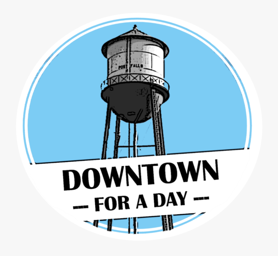 Post Falls Idaho Water Tower, Transparent Clipart