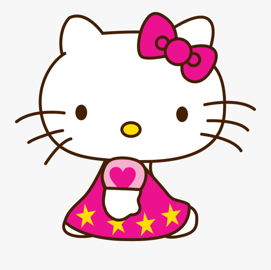 Hello Kitty Cute Face, Transparent Clipart