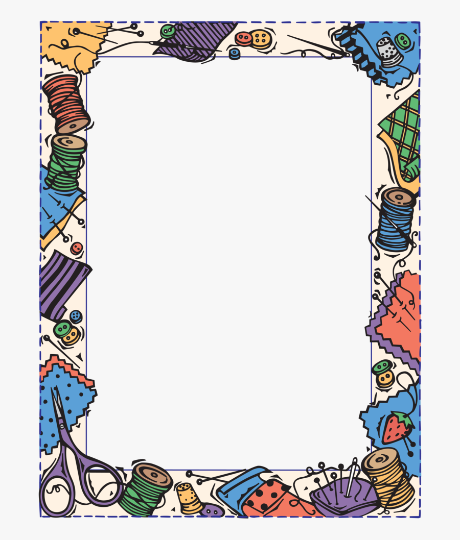 Forgetmenot And Frames - Frame Sewing & Knitting, Transparent Clipart