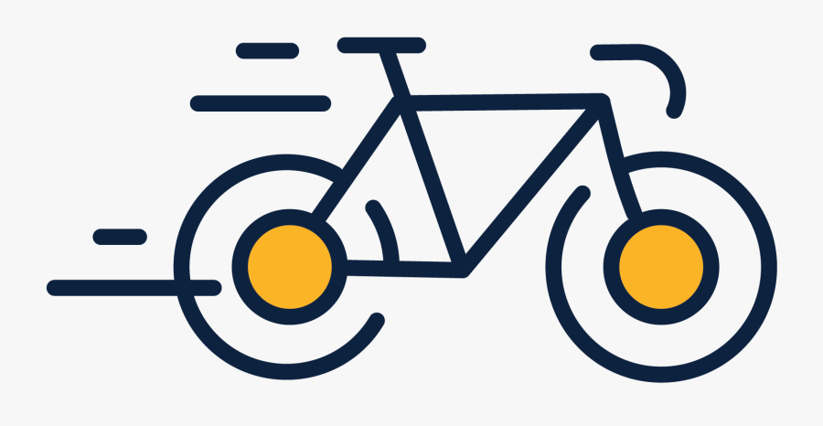 Ride Bike Icon - Bicycle, Transparent Clipart