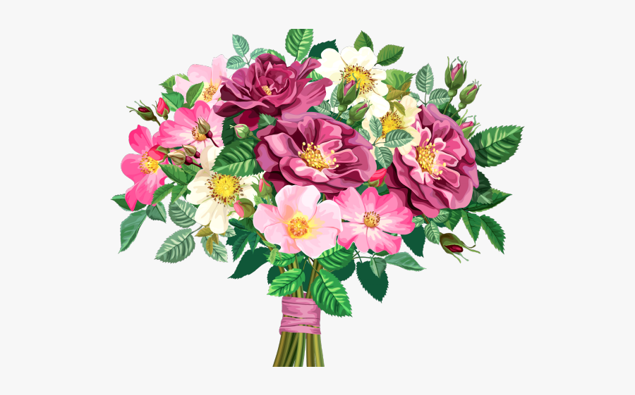 Flowers Boutique Cliparts - Transparent Background Flower Bouquet Png, Transparent Clipart